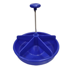 Plato primera edad lechones con separadores (Azul)