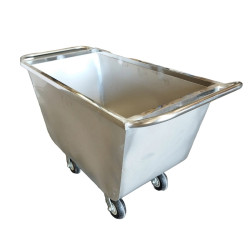 Carro inox. 250 kg. / 4 ruedas (1370x640x820) RI