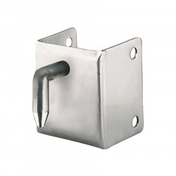 Gancho corto inox fast lock para pvc 35mm