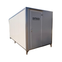 Vestuario equipado portátil 4x2m con ducha y WC (T)