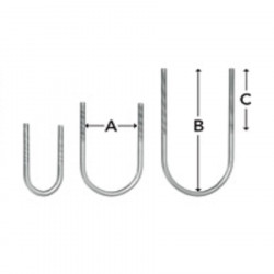 Abarcón inox M-6 76X115X40MM