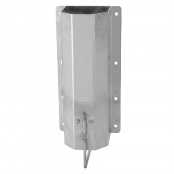 Soporte inox para taco de madera 350x125