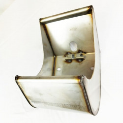Cazoleta engorde inox con brida (sin tubo ni chupete)